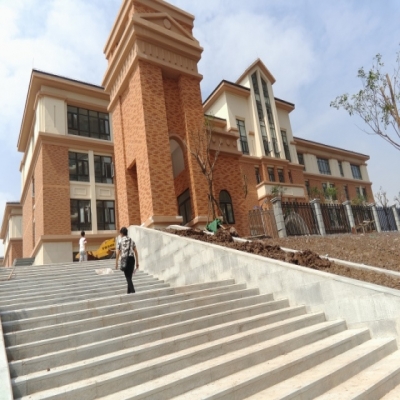 重慶市兩江小學(xué)外墻軟瓷，外墻干掛石材